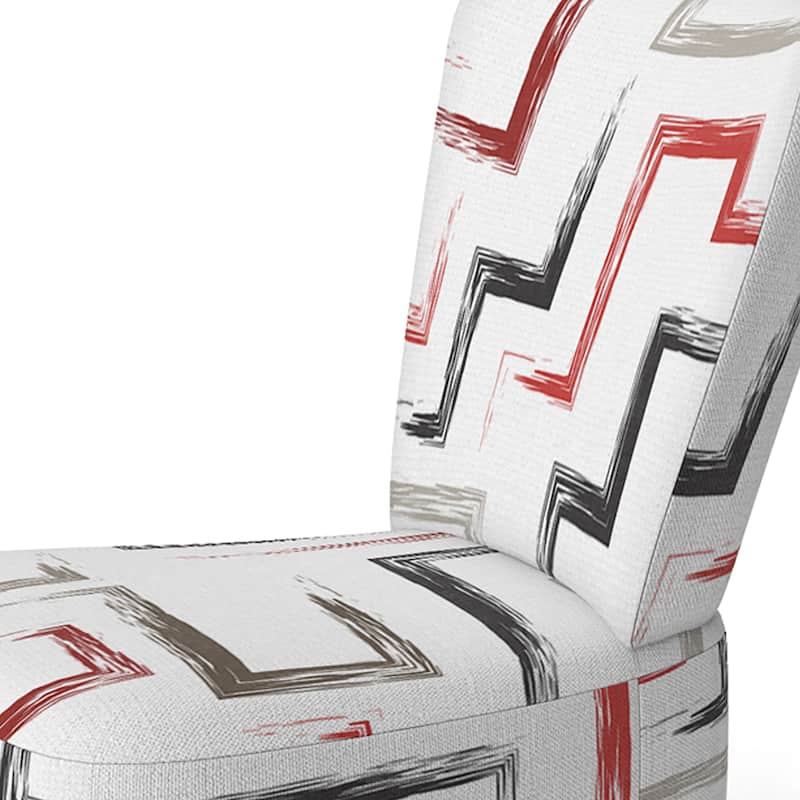 Designart "Multicolor Trendy Geometric " Upholstered Patterned Accent